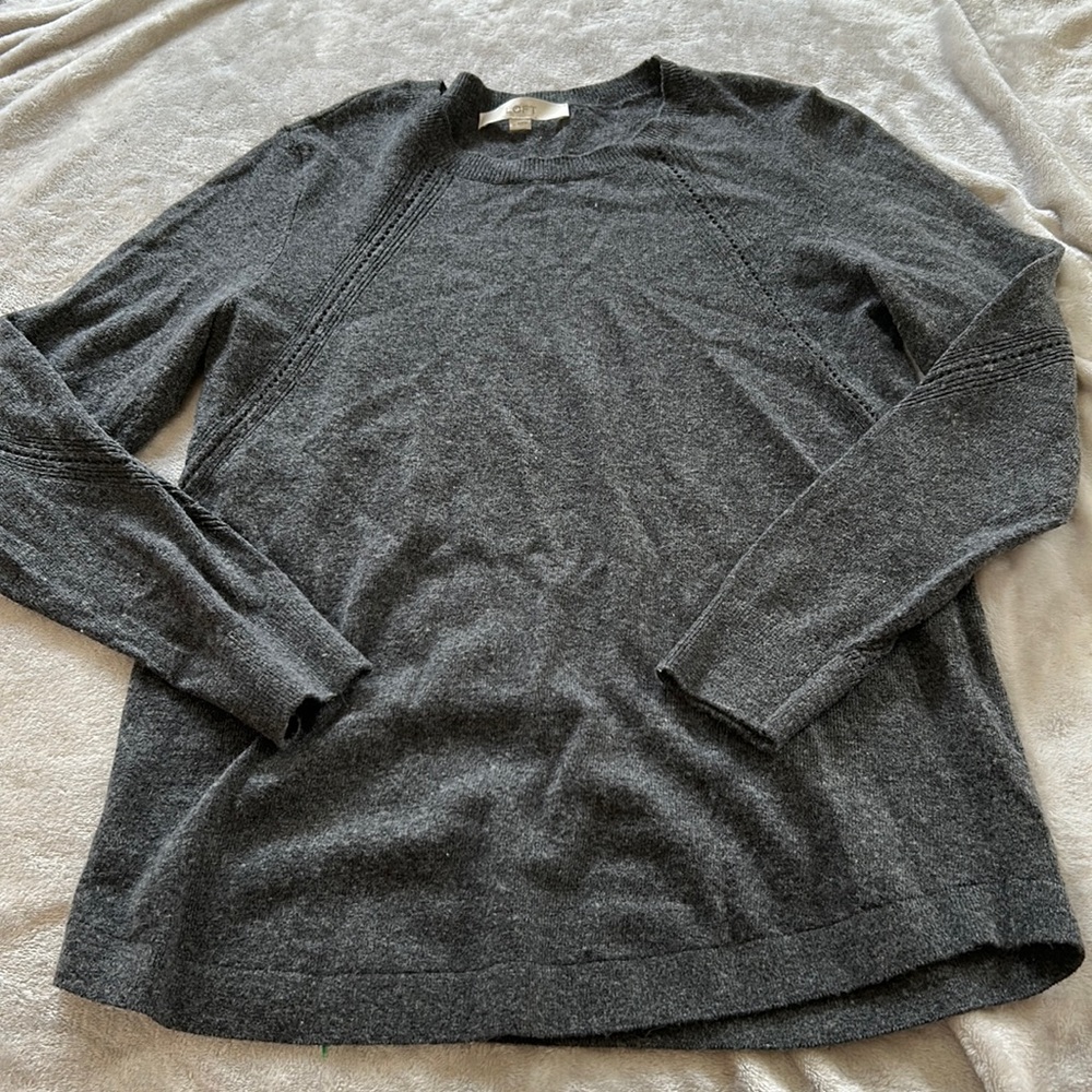 Grey loft part wool sweater